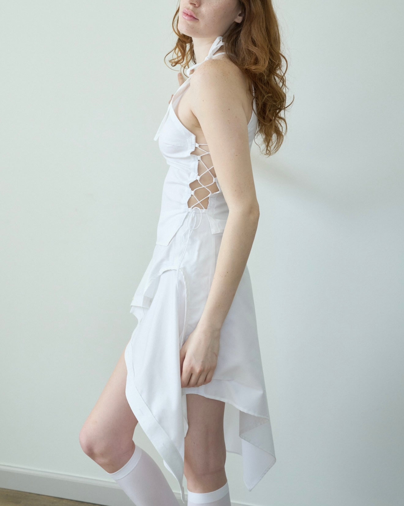midi asymmetric skirt
