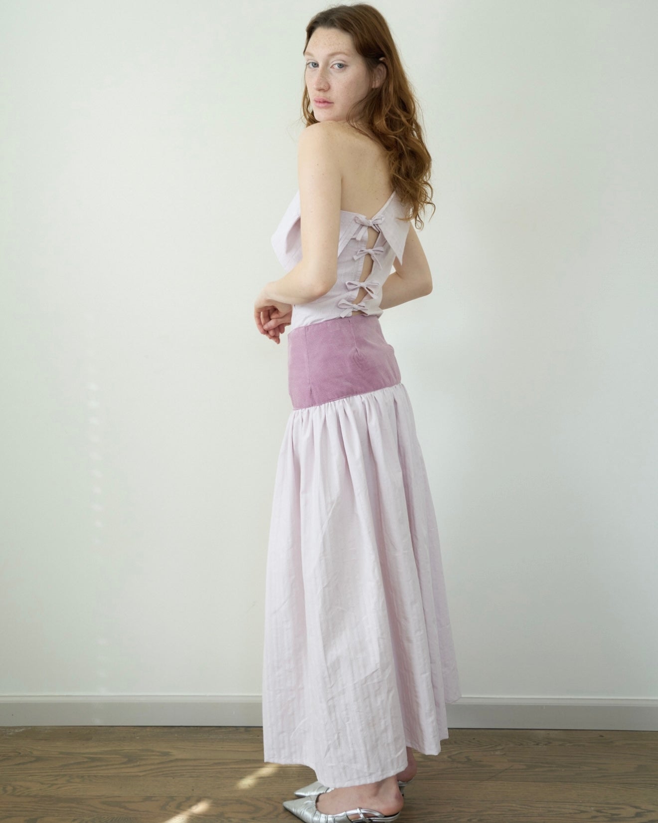 high waist maxi skirt