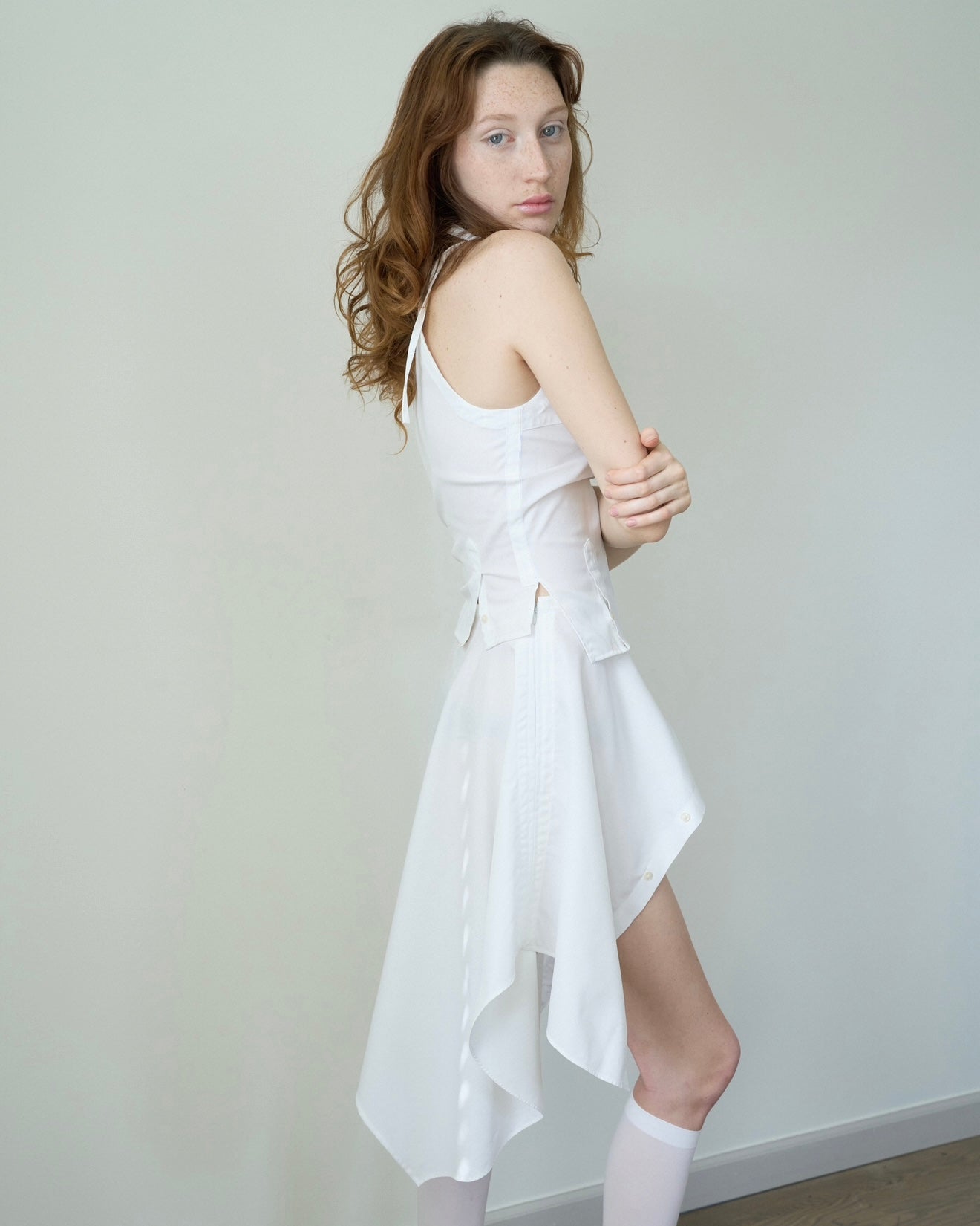 midi asymmetric skirt