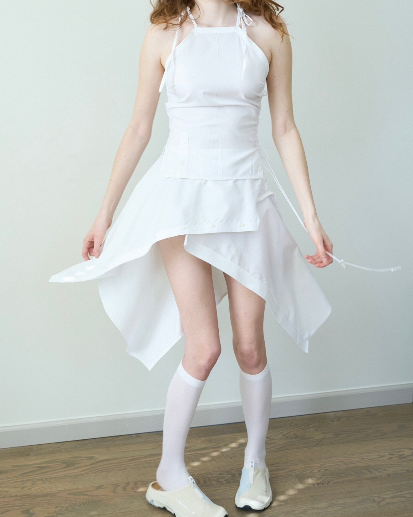 midi asymmetric skirt