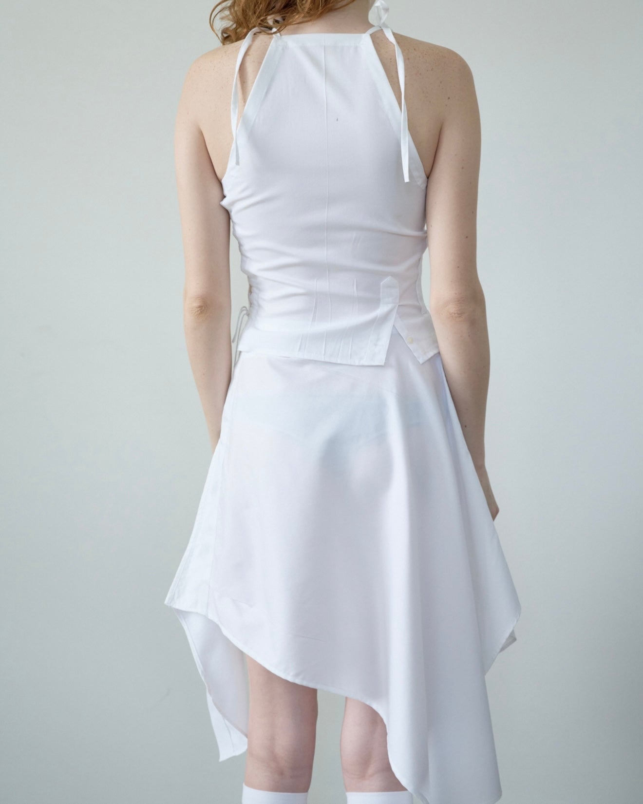 midi asymmetric skirt