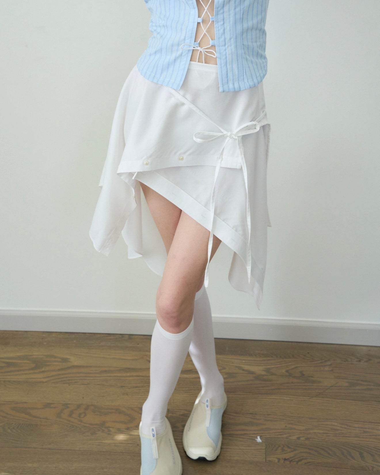 midi asymmetric skirt